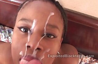 Black Teen 1st Timer Fucks White Cock in Interracial Video