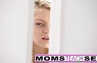 Step mother and son explanations teen well forth in hot threesome