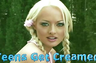 YOUNG BLONDE TEEN GETS FUCKEDHARD IN DP ANAL THREESOM